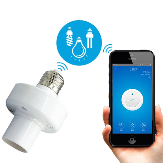 Sonoff Slampher RF eWelink Phone APP WiFi 2.4GHz E27 Smart Light Lamp Bulb Holder with Alexa Echo Voice Control & Google Home for Smart Home, AC 90-250V - Lamp Holders & Bases by Sonoff | Online Shopping South Africa | PMC Jewellery