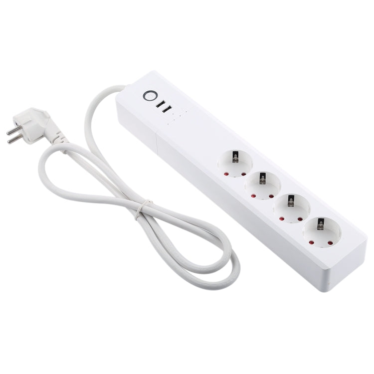 Xenon SM-SO306-2 2 x USB Ports + 4 x EU Plug Jack WiFi Remote Control Smart Power Socket Works with Alexa & Google Home, Cable Length: 1.5m, AC 110-240V, EU Plug - Smart Socket by PMC Jewellery | Online Shopping South Africa | PMC Jewellery