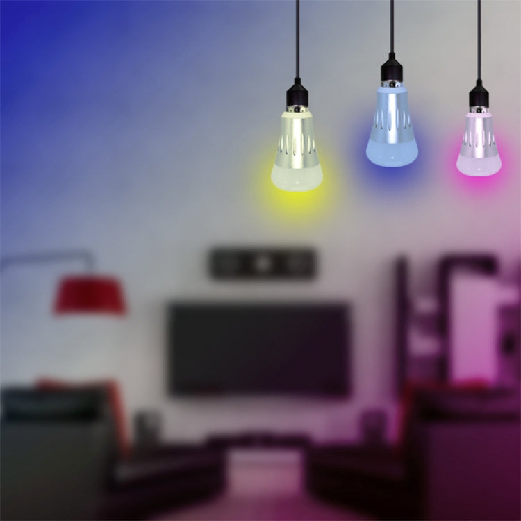 E27 7W White Light+RGB Smart LED Light Bulb, WiFi 2.4GHz Works with Alexa & Google Home, FCC / CE / RoHS Certificated, AC 85-265V - Smart Light Bulbs by PMC TechLife | Online Shopping South Africa | PMC TechLife