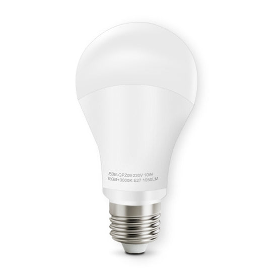 E27 10W Color Changing WiFi Smart LED Light Bulb, 14 LEDs 3000K+RGB 1050 LM Works with Alexa & Google Home, AC 230V - Smart Light Bulbs by PMC TechLife | Online Shopping South Africa | PMC TechLife