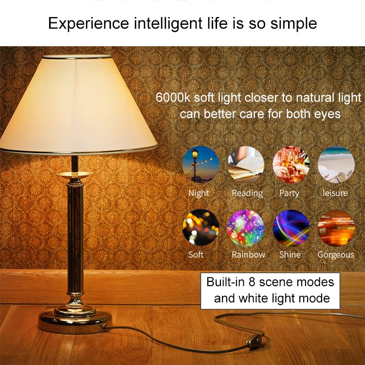 B22 7W RGBW WiFi Smart LED Light Bulb, 6000K LED Lamp Works with Alexa & Google Home, AC 85-265V - Smart Light Bulbs by PMC TechLife | Online Shopping South Africa | PMC TechLife