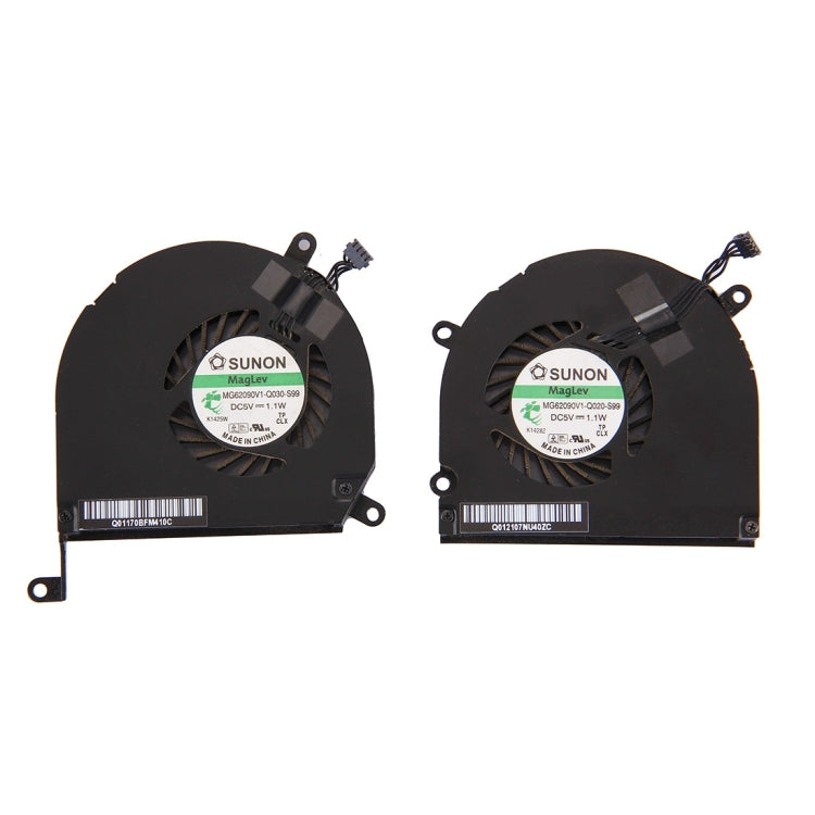 1 Pair for Macbook Pro 15.4 inch (2009 - 2011) A1286 / MB985 / MC721 / MC371 Cooling Fans (Left + Right) - Cooling Fan by PMC TechLife | Online Shopping South Africa | PMC TechLife | Buy Now Pay Later Mobicred