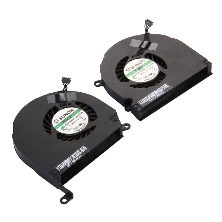 1 Pair for Macbook Pro 15.4 inch (2009 - 2011) A1286 / MB985 / MC721 / MC371 Cooling Fans (Left + Right) - Cooling Fan by PMC TechLife | Online Shopping South Africa | PMC TechLife | Buy Now Pay Later Mobicred