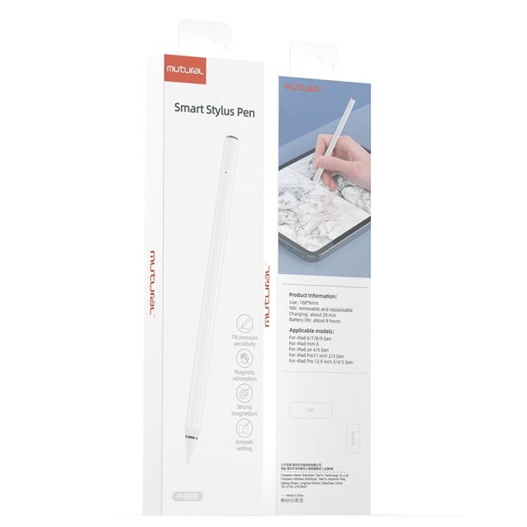 Mutural P-950B Tilt Pressure Sensor Capacitive Stylus Pen with Palm Rejection for iPad 2018 or Later - Stylus Pen by Mutural | Online Shopping South Africa | PMC Jewellery