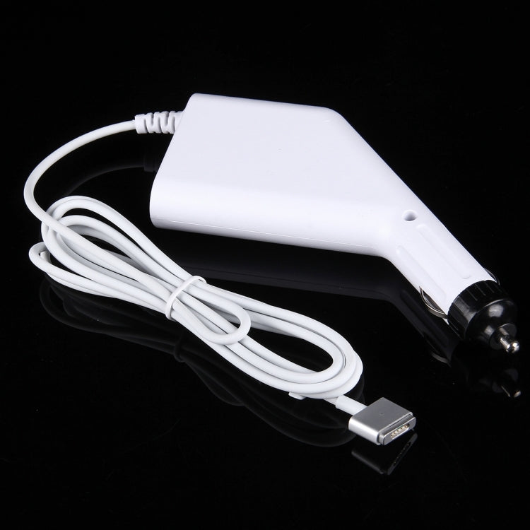 45W 14.85V 3.05A 5 Pin T Style MagSafe 2 Car Charger with 1 USB Port for Apple Macbook A1466 / A1436 / A1465 / A1435 / MD224 / MD231 / MD761 / MD711, Length: 1.7m(White) - Cable & Adapter by PMC TechLife | Online Shopping South Africa | PMC TechLife | Buy Now Pay Later Mobicred
