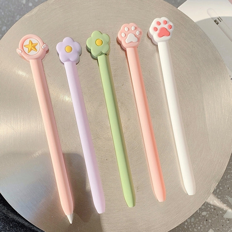 Cute Cartoon Silicone Protective Cover for Apple Pencil 2(Cat Claw Pink)) - Pencil Accessories by PMC TechLife | Online Shopping South Africa | PMC TechLife