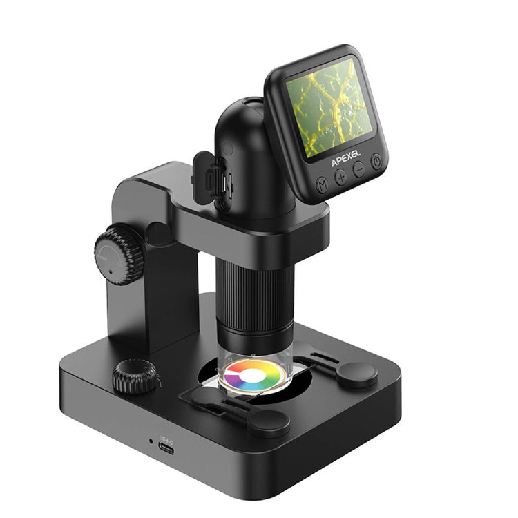 APEXEL MS003 Outdoor Portable HD Digital Microscope with Base - Digital Microscope by APEXEL | Online Shopping South Africa | PMC Jewellery