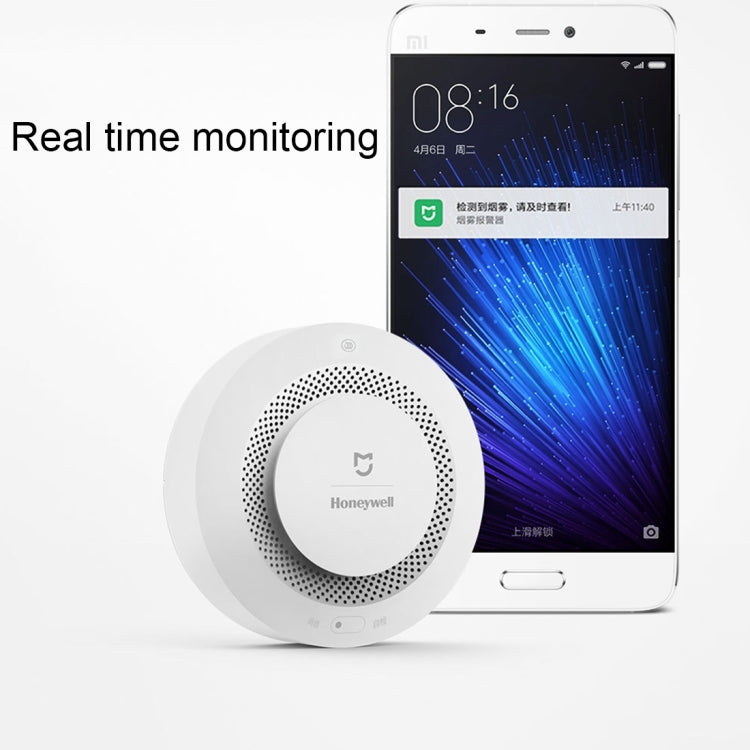 Original Xiaomi Mijia Honeywell Smart Fire Alarm Smoke Detector Alarm, Work with Multifunctional Gateway (CA1001) Mihome APP Control(White) - Smoke Gas Detector by Xiaomi | Online Shopping South Africa | PMC Jewellery