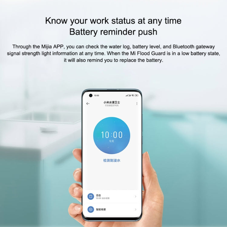 Original Xiaomi Wireless Bluetooth Flood Guard Intelligently Detects Water Leakage Xiaoai Speaker Linkage App to Remotely Remind Smart Home, need to be used with CA1001 - Water Leakage Alarm by Xiaomi | Online Shopping South Africa | PMC TechLife | Buy Now Pay Later Mobicred