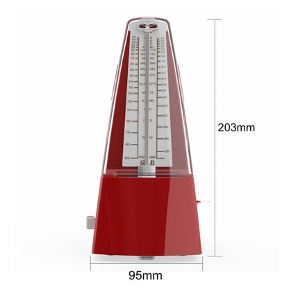 Piano Guitar Drum Violin Zither Universal Mechanical Metronome, Classic Version(Red) - Stringed Instruments by PMC Jewellery | Online Shopping South Africa | PMC Jewellery