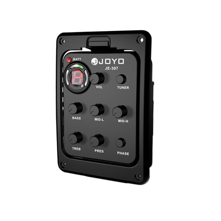 JOYO JE-307 Guitar Pickup 5-Band Equalizer Folk Guitar EQ Acoustic guitarra Pickup Preamp Electric Digital Tuner (Black) - free shipping - PMC TechLife - Order now!