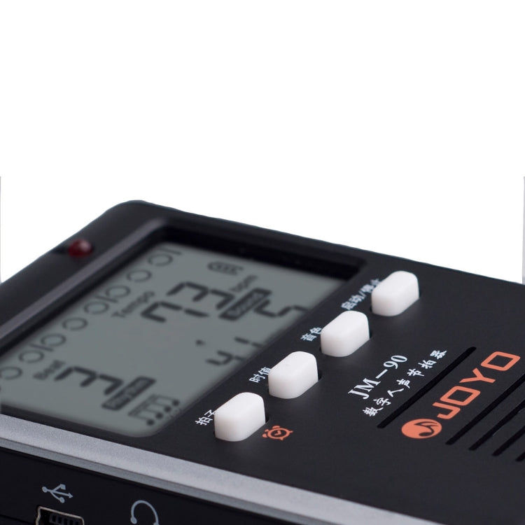 JOYO JM-90 Mini Portable Rechargeable Clip-on LED Indicator Electronic Digital Metronome Tone Generator Tuner for Guitar Violin Ukulele(Black) - free shipping - PMC TechLife - Order now!