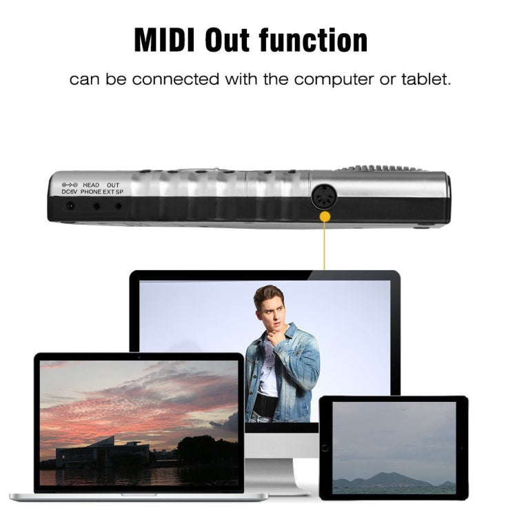 61 Keys Portable Flexible Roll Up Electronic Soft Keyboard Piano with Speakers - Keyboard Instruments by PMC TechLife | Online Shopping South Africa | PMC TechLife