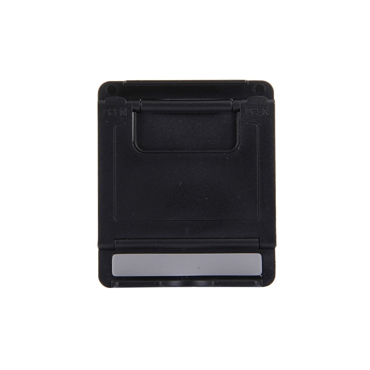 Universal Foldable Mini Phone Holder Stand, Size: 8.3 x 7.1 x 0.7 cm, For iPhone, Samsung, Huawei, Xiaomi, HTC and Other Smartphone, Tablets(Black) - Desktop Holder by PMC TechLife | Online Shopping South Africa | PMC TechLife