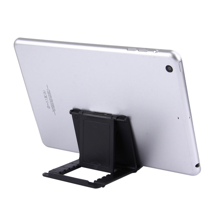 Universal Foldable Mini Phone Holder Stand, Size: 8.3 x 7.1 x 0.7 cm, For iPhone, Samsung, Huawei, Xiaomi, HTC and Other Smartphone, Tablets(Black) - Desktop Holder by PMC TechLife | Online Shopping South Africa | PMC TechLife