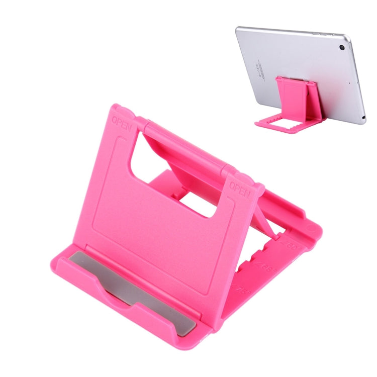 Universal Foldable Mini Phone Holder Stand, Size: 8.3 x 7.1 x 0.7 cm, For iPhone, Samsung, Huawei, Xiaomi, HTC and Other Smartphone, Tablets(Pink) - Desktop Holder by PMC TechLife | Online Shopping South Africa | PMC TechLife