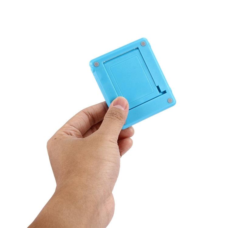 Universal Foldable Mini Phone Holder Stand, Size: 8.3 x 7.1 x 0.7 cm, For iPhone, Samsung, Huawei, Xiaomi, HTC and Other Smartphone, Tablets(Blue) - Desktop Holder by PMC TechLife | Online Shopping South Africa | PMC TechLife