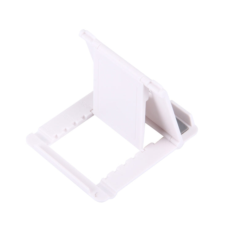 Universal Foldable Mini Phone Holder Stand, Size: 8.3 x 7.1 x 0.7 cm, For iPhone, Samsung, Huawei, Xiaomi, HTC and Other Smartphone, Tablets(White) - Desktop Holder by PMC Jewellery | Online Shopping South Africa | PMC Jewellery