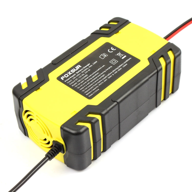 FOXSUR 12V-24V Car Motorcycle Truck ABS Repair Battery Charger AGM Charger, UK Plug - free shipping - PMC TechLife - Order now!