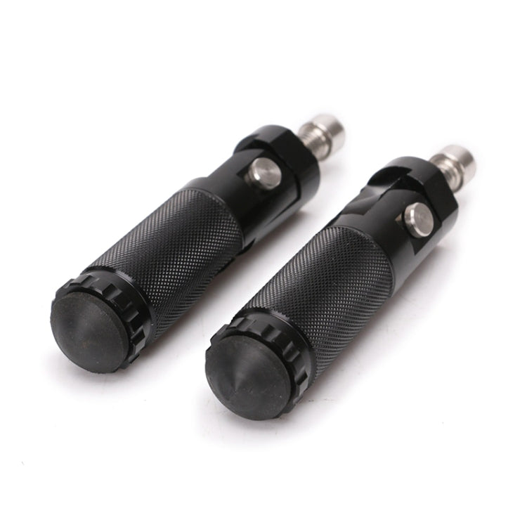 Speedpark 1 Pair Universal Folding Footrests Footpegs Foot Rests Pegs Rear Pedals Set 8mm Install Bolts (Black) - Others by Speedpark | Online Shopping South Africa | PMC TechLife | Buy Now Pay Later Mobicred