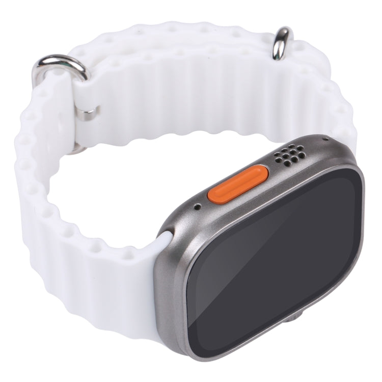 For Apple Watch Ultra 49mm Black Screen Non-Working Fake Dummy Display Model (White) - Watch Model by PMC Jewellery | Online Shopping South Africa | PMC Jewellery