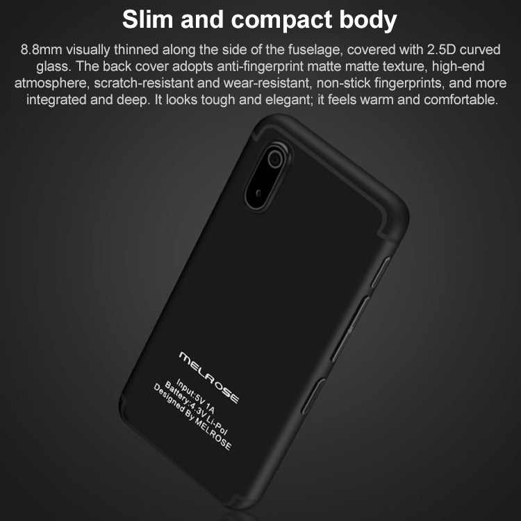 MELROSE S9X, 1GB+8GB+32GB TF, Support Google Play, 2.45 inch, Android 5.1 MTK6580 Quad Core, Support Bluetooth / WiFi, Network: 3G(Black) - free shipping - PMC TechLife - Order now!