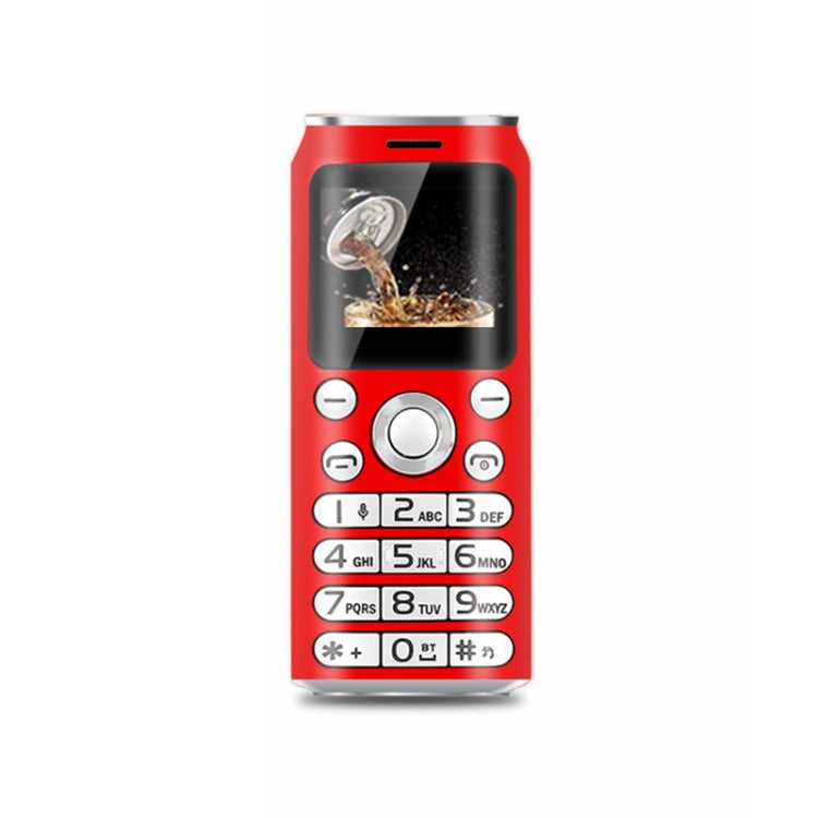 Satrend K8 Mini Mobile Phone, 1.0 inch, Hands Free Bluetooth Dialer Headphone, MP3 Music, Dual SIM, Network: 2G(Red) - free shipping - PMC TechLife - Order now!