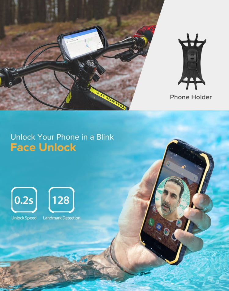 [HK Warehouse] Ulefone Armor X6 Rugged Phone, 2GB+16GB, IP68/IP69K Waterproof Dustproof Shockproof, Face Identification, 4000mAh Battery, 5.0 inch Android 9.0 MTK6580A/W Quad Core up to 1.3GHz, Network: 3G(Black) - Ulefone by Ulefone | Online Shopping South Africa | PMC Jewellery