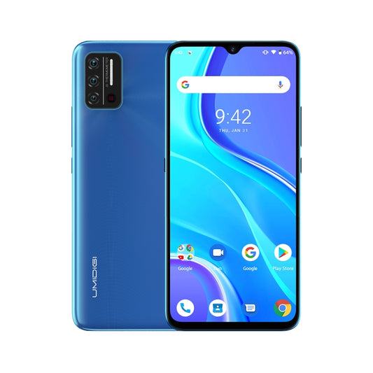 [HK Warehouse] UMIDIGI A7S, 2GB+32GB, Infrared Thermometer, Triple Back Cameras, 4150mAh Battery, Face Identification, 6.53 inch Android 10 MTK6737 Quad Core up to 1.25GHz, Network: 4G, OTG(Sky Blue) - UMIDIGI by UMIDIGI | Online Shopping South Africa | PMC Jewellery