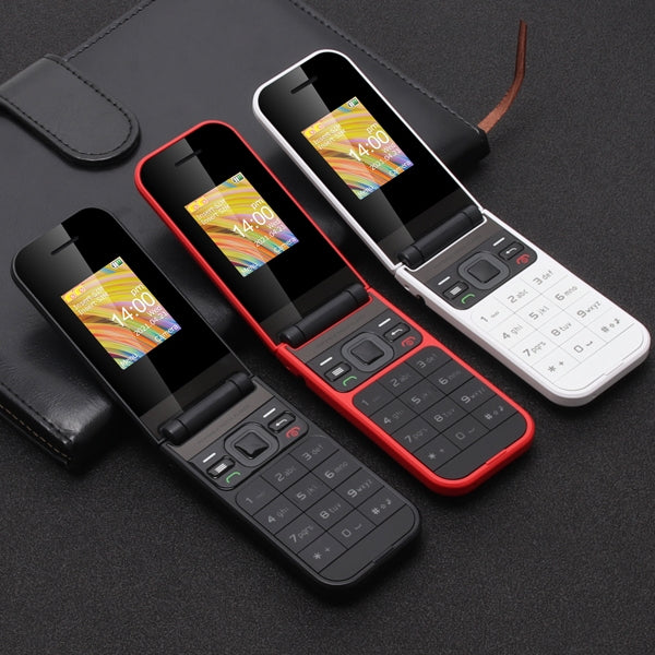 UNIWA F2720 Flip Phone, 1.77 inch, SC6531E, Support Bluetooth, FM, GSM, Dual SIM(Black) - UNIWA by UNIWA | Online Shopping South Africa | PMC Jewellery