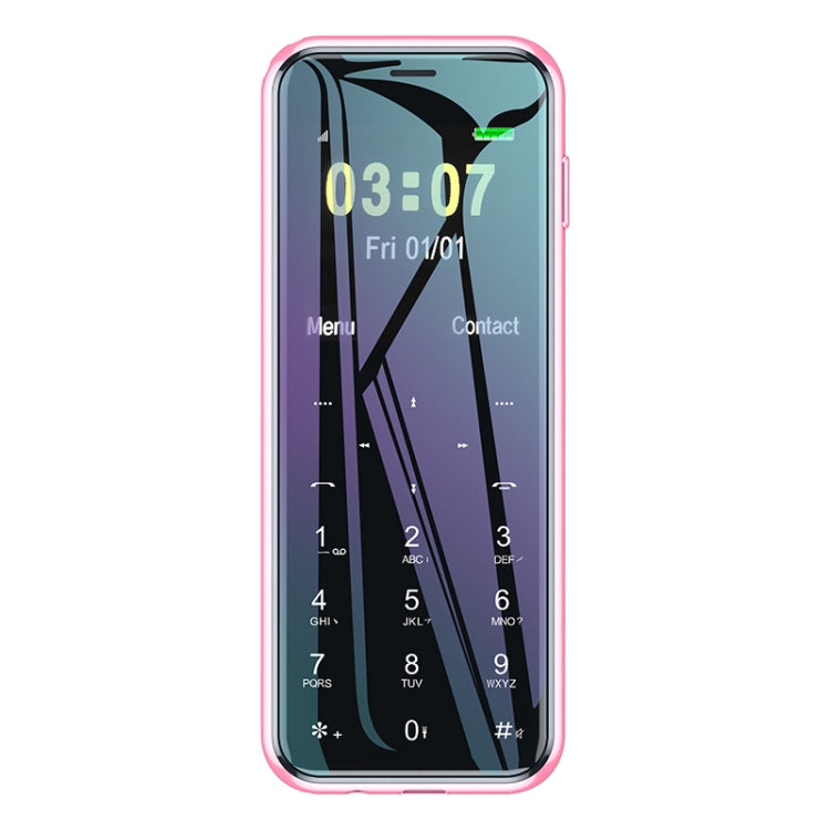 ULCOOL V8 Card Mobile Phone, 1000mAh Battery, 1.44 inch, MTK6261D, Support Bluetooth, FM, Magic Sound, GSM, Dual SIM (Pink) - free shipping - PMC TechLife - Order now!