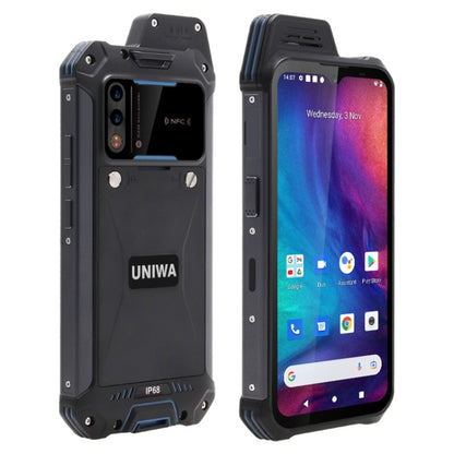 UNIWA W888 Standard Rugged Phone, 4GB+64GB, IP68 Waterproof Dustproof Shockproof, 5000mAh Battery, 6.3 inch Android 11 MTK6765 Helio P35 Octa Core up to 2.35GHz, Network: 4G, NFC, OTG(Black+Orange) - UNIWA by UNIWA | Online Shopping South Africa | PMC Jewellery