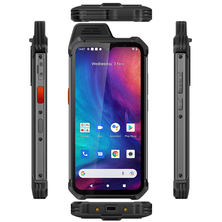 UNIWA W888 Standard Rugged Phone, 4GB+64GB, IP68 Waterproof Dustproof Shockproof, 5000mAh Battery, 6.3 inch Android 11 MTK6765 Helio P35 Octa Core up to 2.35GHz, Network: 4G, NFC, OTG(Black+Orange) - UNIWA by UNIWA | Online Shopping South Africa | PMC TechLife