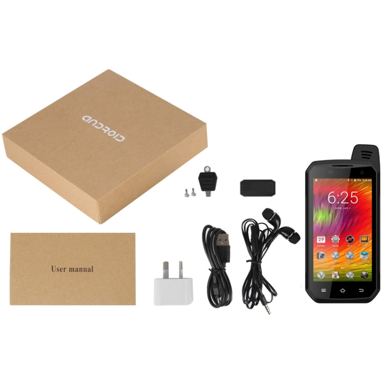 UNIWA B6000 PTT Walkie Talkie Rugged Phone, 4GB+64GB, IP68 Waterproof Dustproof Shockproof, 5000mAh Battery, 4.7 inch Android 9.0 MTK6762 Octa Core up to 2.0GHz, Network: 4G, NFC, OTG (Black) - UNIWA by UNIWA | Online Shopping South Africa | PMC TechLife