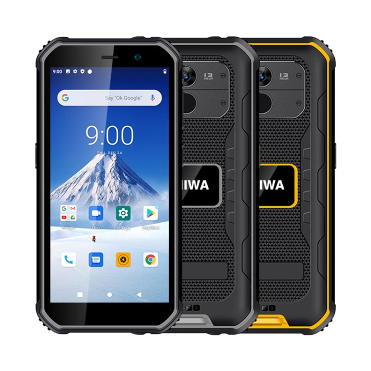 UNIWA F963 Rugged Phone, 3GB+32GB, IP68 Waterproof Dustproof Shockproof, 5.5 inch Android 10.0 MTK6739 Quad Core up to 1.25GHz, Network: 4G, NFC, OTG (Black Yellow) - UNIWA by UNIWA | Online Shopping South Africa | PMC Jewellery