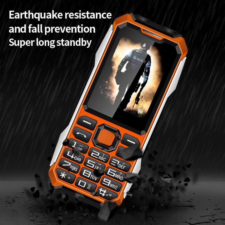 A6 Triple Proofing Elder Phone, Waterproof Shockproof Dustproof, 6800mAh Battery, 2.4 inch, 21 Keys, Bluetooth, LED Flashlight, FM, SOS, Dual SIM, Network: 2G(Green) - Others by PMC TechLife | Online Shopping South Africa | PMC TechLife
