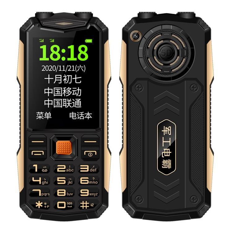 K1 Triple Proofing Elder Phone, Waterproof Shockproof Dustproof, 4800mAh Battery, 2.4 inch, 21 Keys, Bluetooth, LED Flashlight, FM, SOS, Dual SIM, Network: 2G (Black) - free shipping - PMC TechLife - Order now!