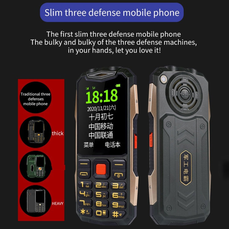 K1 Triple Proofing Elder Phone, Waterproof Shockproof Dustproof, 4800mAh Battery, 2.4 inch, 21 Keys, Bluetooth, LED Flashlight, FM, SOS, Dual SIM, Network: 2G (Red) - Others by PMC TechLife | Online Shopping South Africa | PMC TechLife