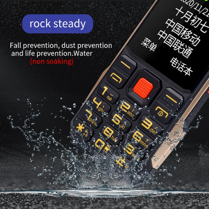 K1 Triple Proofing Elder Phone, Waterproof Shockproof Dustproof, 4800mAh Battery, 2.4 inch, 21 Keys, Bluetooth, LED Flashlight, FM, SOS, Dual SIM, Network: 2G (Black) - Others by PMC Jewellery | Online Shopping South Africa | PMC Jewellery