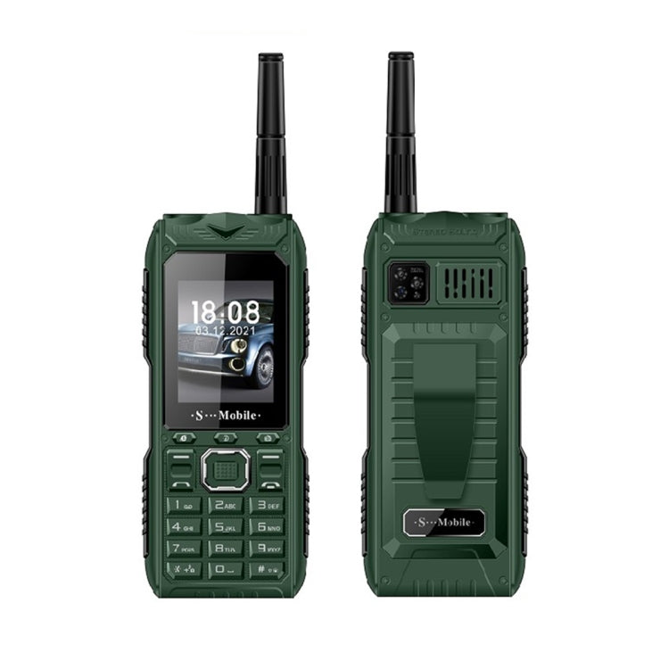 S555 Triple Proofing Elder Phone, Waterproof Shockproof Dustproof, 2400mAh Battery, 2.2. inch, 21 Keys, LED Flashlight, FM, Quad SIM, with Antenna(Green) - free shipping - PMC TechLife - Order now!