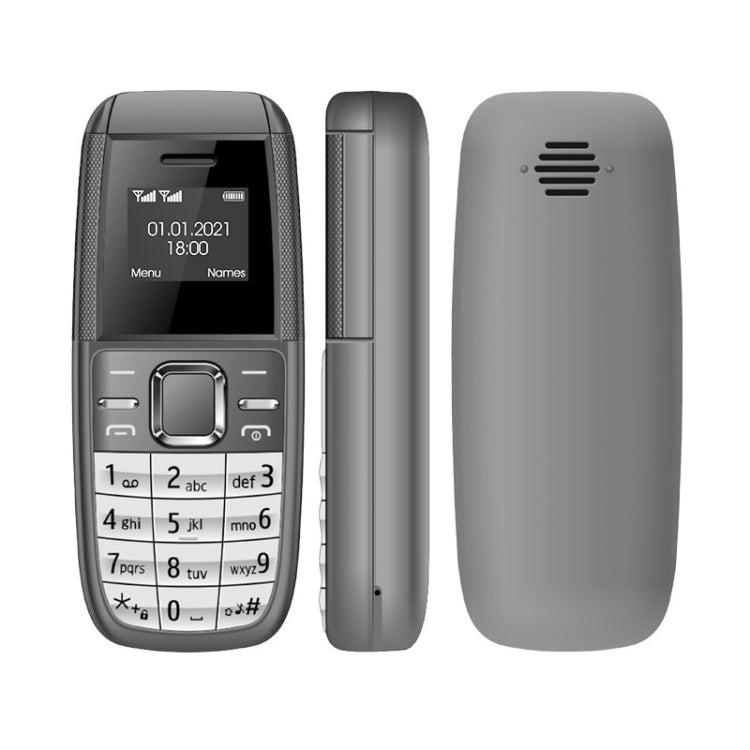 Mini BM200 Mobile Phone, 0.66 inch, MT6261D, 21 Keys, Bluetooth, MP3 Music, Dual SIM, Network: 2G (Grey) - Others by PMC TechLife | Online Shopping South Africa | PMC TechLife