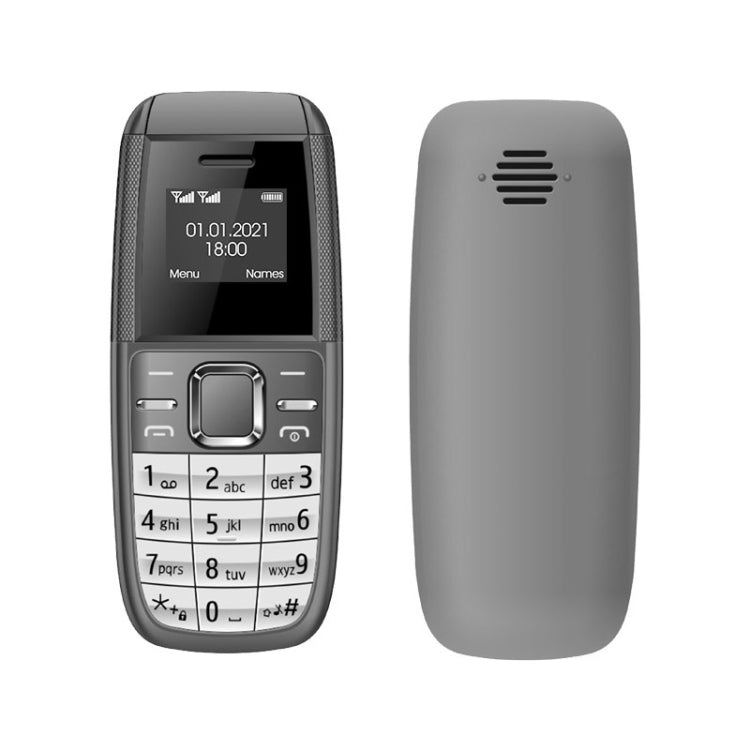 Mini BM200 Mobile Phone, 0.66 inch, MT6261D, 21 Keys, Bluetooth, MP3 Music, Dual SIM, Network: 2G (Grey) - Others by PMC TechLife | Online Shopping South Africa | PMC TechLife