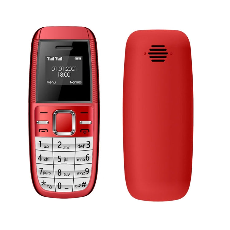 Mini BM200 Mobile Phone, 0.66 inch, MT6261D, 21 Keys, Bluetooth, MP3 Music, Dual SIM, Network: 2G (Red) - Others by PMC TechLife | Online Shopping South Africa | PMC TechLife