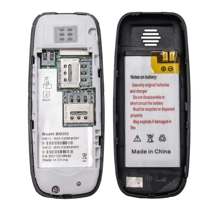 Mini BM200 Mobile Phone, 0.66 inch, MT6261D, 21 Keys, Bluetooth, MP3 Music, Dual SIM, Network: 2G (Red) - Others by PMC TechLife | Online Shopping South Africa | PMC TechLife
