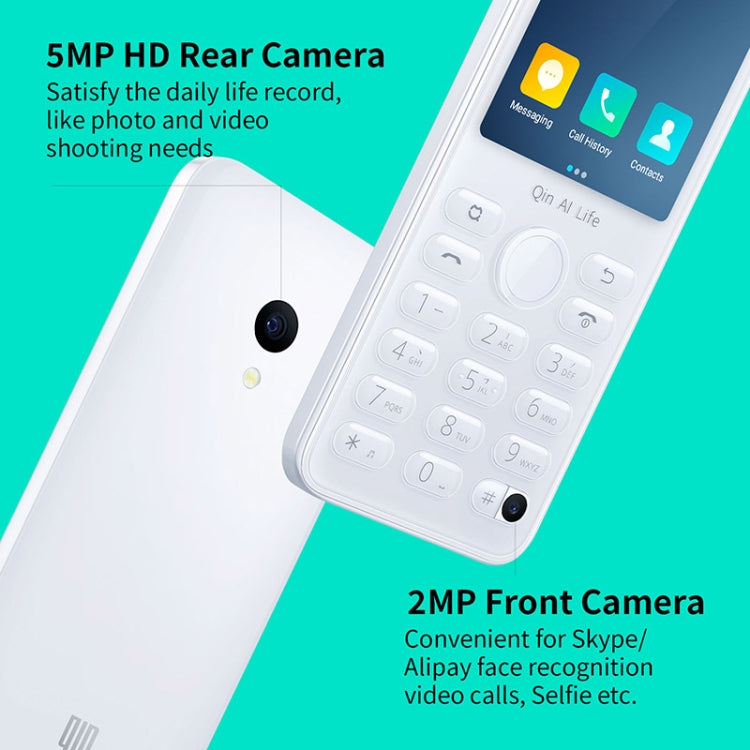 QIN F21 Pro, 4GB+64GB, 2.8 inch, Android 11 MTK6761 Quad-core up to 2.0GHz, 21 Keys, Network: 4G (White) - Other by PMC TechLife | Online Shopping South Africa | PMC TechLife