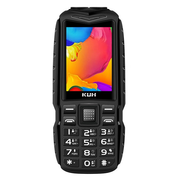 KUH T3 Rugged Phone, Dustproof Shockproof, MTK6261DA, 2400mAh Battery, 2.4 inch, Dual SIM(Black) - Others by iMAN | Online Shopping South Africa | PMC Jewellery | Buy Now Pay Later Mobicred