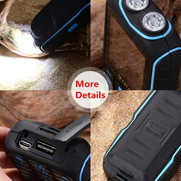 KUH T3 Rugged Phone, Dustproof Shockproof, MTK6261DA, 2400mAh Battery, 2.4 inch, Dual SIM(Black) - free shipping - PMC TechLife - Order now!