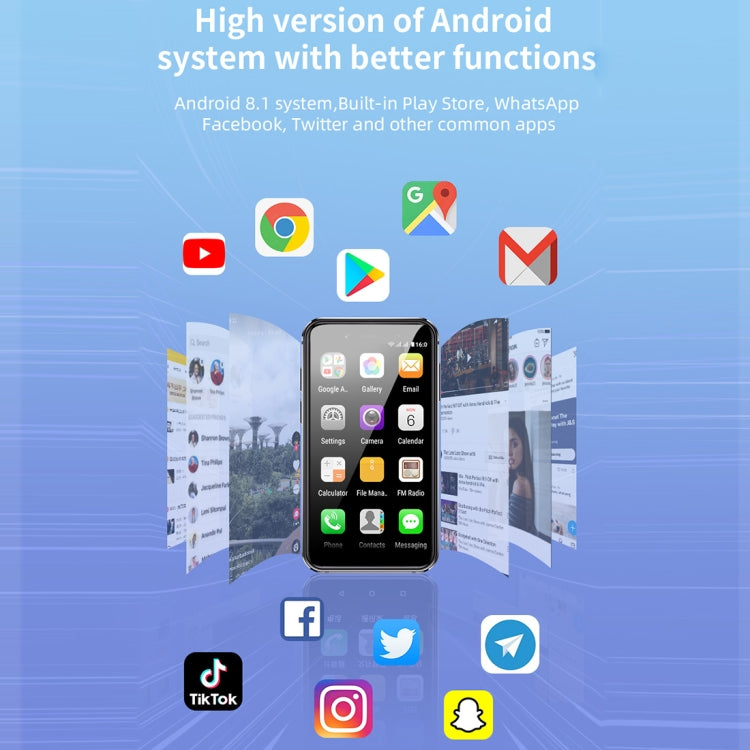 SOYES i14 Mini Smart Card Phone, 2GB+32GB, 3.0 inch Android 8.1 MTK6580 Quad Core 1.3GHz, Network: 3G, Dual SIM, Global Version with Google Play(Black) - free shipping - PMC TechLife - Order now!