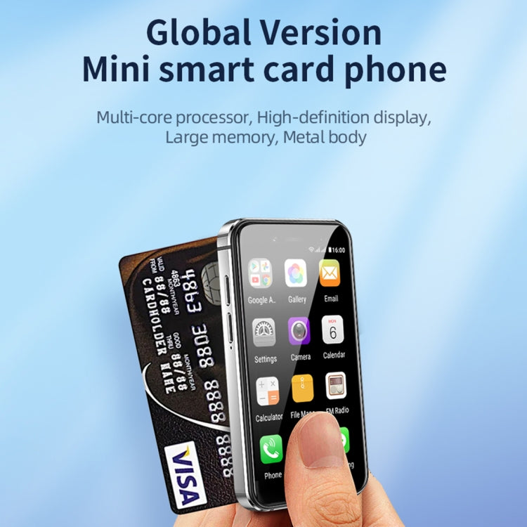 SOYES i14 Mini Smart Card Phone, 2GB+32GB, 3.0 inch Android 8.1 MTK6580 Quad Core 1.3GHz, Network: 3G, Dual SIM, Global Version with Google Play(Black) - free shipping - PMC TechLife - Order now!