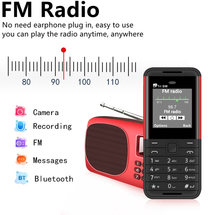 SERVO BM5310 Mini Mobile Phone, Russian Key, 1.33 inch, MTK6261D, 21 Keys, Support Bluetooth, FM, Magic Sound, Auto Call Record, GSM, Triple SIM (Black+green) - free shipping - PMC TechLife - Order now!